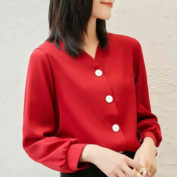 blusas mujer de moda long sleeve red chiffon blouse women shirts v-neck office ladies womens and blouses c325 210602, White
blusas mujer de moda long sleeve red chiffon blouse women shirts v-neck office ladies womens and blouses c325 210602, White