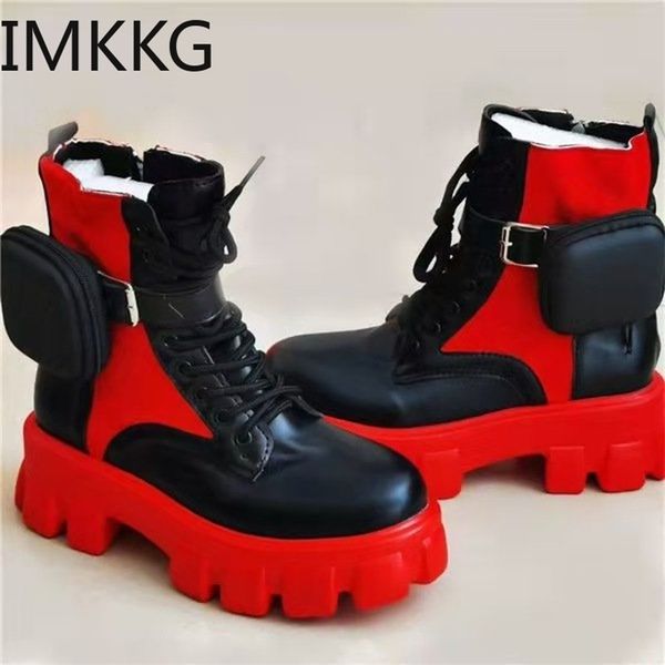 winter boots woman chunky heels gothic shoes women rock platform little bag mixed colors lace up ankle 211104, Black
winter boots woman chunky heels gothic shoes women rock platform little bag mixed colors lace up ankle 211104, Black