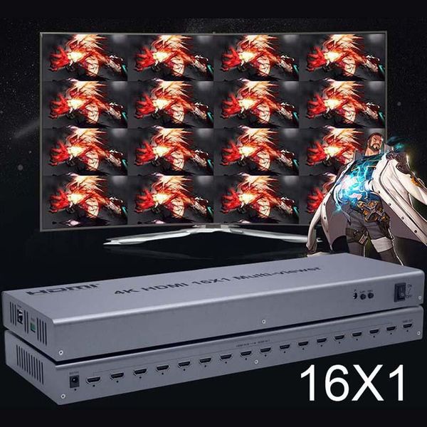 audio cables & connectors 4k 16x1 quad multiviewer switcher 16 in 1 out seamless switch multi viewer picture screen divider hdtv displa
audio cables & connectors 4k 16x1 quad multiviewer switcher 16 in 1 out seamless switch multi viewer picture screen divider hdtv displa