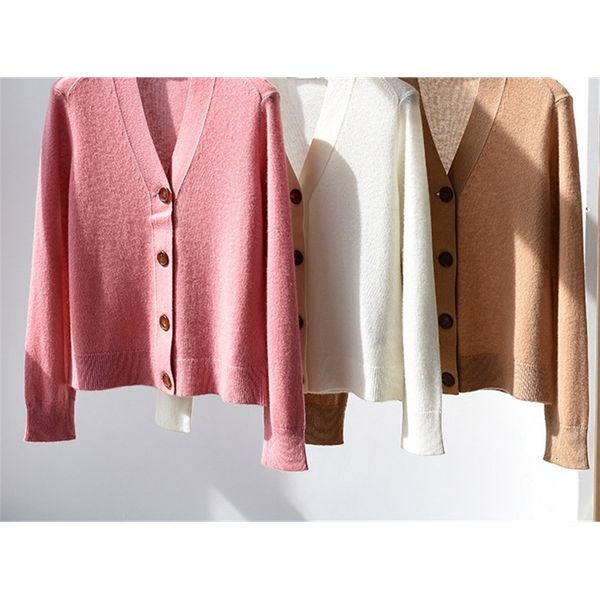 2021 new soft cashmere v-neck long-sleeved sweater single-breasted cardigan women's clothing 9dit, White;black
2021 new soft cashmere v-neck long-sleeved sweater single-breasted cardigan women's clothing 9dit, White;black