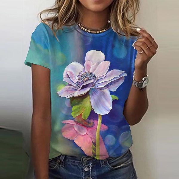women's t-shirt 2021 t-shirts fashion o-neck print short sleeve casual loose blouse ropa mujer, White
women's t-shirt 2021 t-shirts fashion o-neck print short sleeve casual loose blouse ropa mujer, White