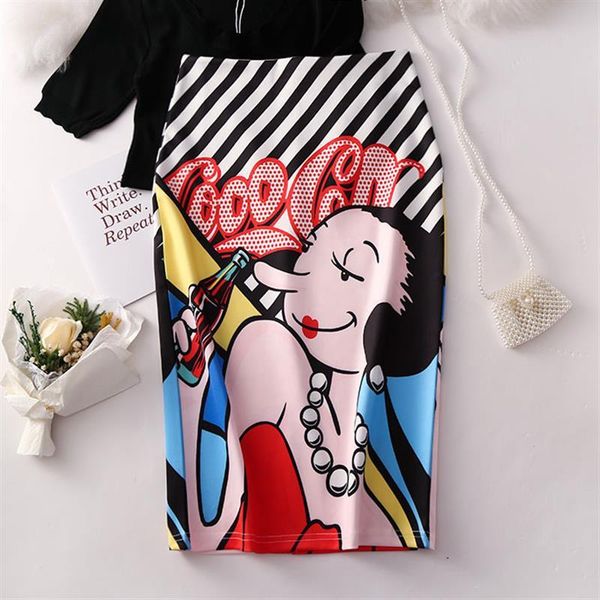 skirts fashion cartoon print tube 2021 skirt women summer step sweet versatile office lady body female, Black
skirts fashion cartoon print tube 2021 skirt women summer step sweet versatile office lady body female, Black