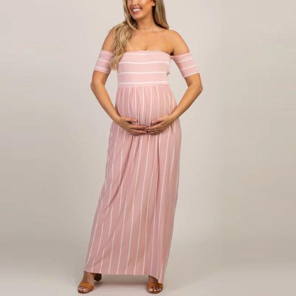 maternity dresses sagace women off shoulder stripe summer patchwork long dress elegant casaul pregnancy, White
maternity dresses sagace women off shoulder stripe summer patchwork long dress elegant casaul pregnancy, White