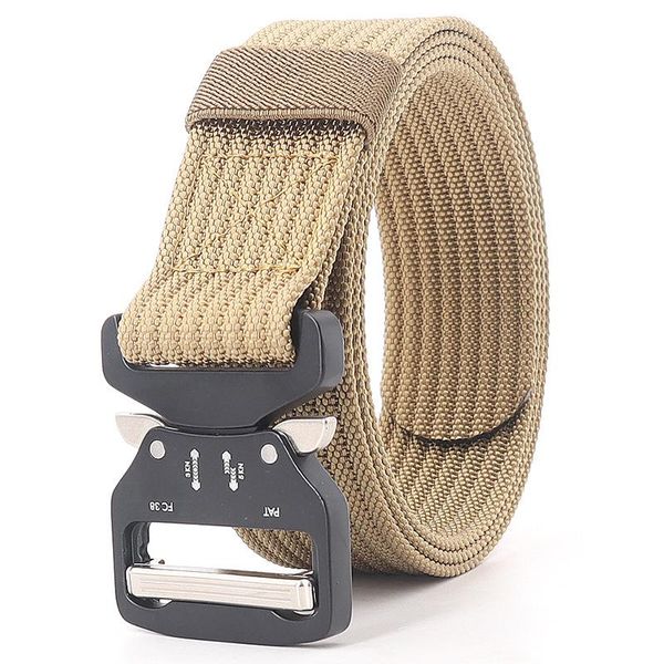 belts classic mens tactical belt military outdoor multifunctional training waist strap alloy buckle leisure army fans 3.8cm cinto, Black;brown
belts classic mens tactical belt military outdoor multifunctional training waist strap alloy buckle leisure army fans 3.8cm cinto, Black;brown