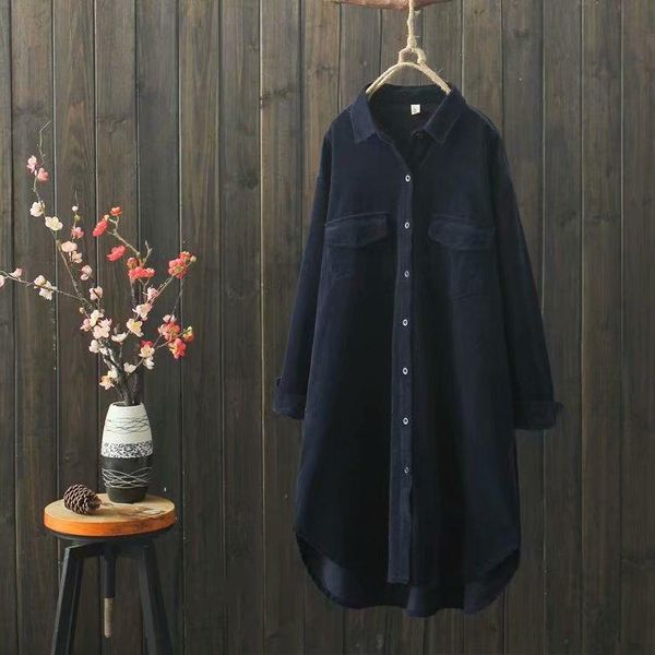 women's trench coats vintagel women corduory 2021 long sleeve autumn winter solid color cardigan mori girl fashion coat yoyikamomo, Tan;black
women's trench coats vintagel women corduory 2021 long sleeve autumn winter solid color cardigan mori girl fashion coat yoyikamomo, Tan;black