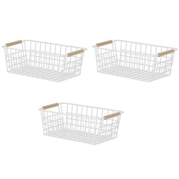 storage baskets kitchen wire for pantry cabinet, 3 pack metal food organizer bin with handles bathroom
storage baskets kitchen wire for pantry cabinet, 3 pack metal food organizer bin with handles bathroom