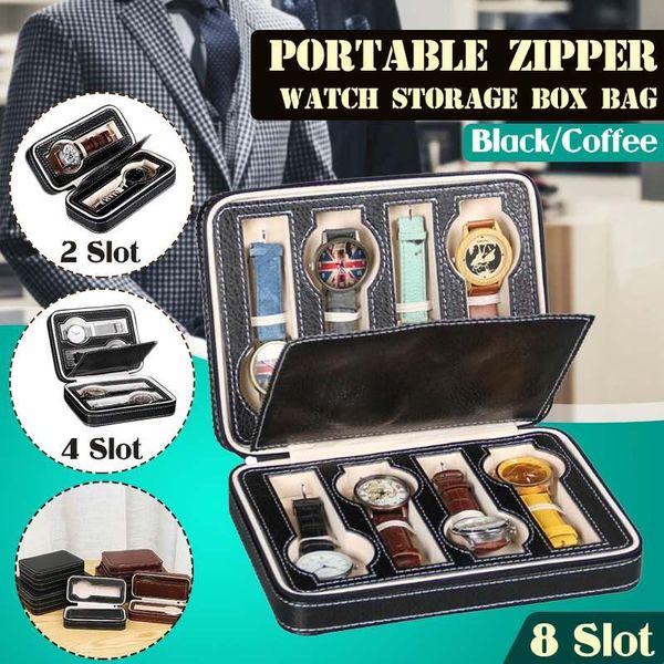 watch boxes & cases 2/4/8 slot pu leather box dislpay exquisite durable storage men women organizer case, Black;blue
watch boxes & cases 2/4/8 slot pu leather box dislpay exquisite durable storage men women organizer case, Black;blue