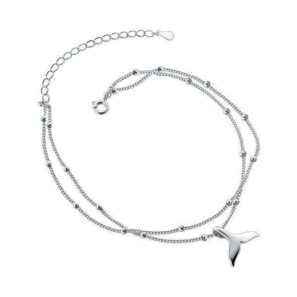 miqiao 925 sterling silver whale tail anklet chain women simple delicate girl double foot ornament bracelet on the leg for lady f1219, Red;blue
miqiao 925 sterling silver whale tail anklet chain women simple delicate girl double foot ornament bracelet on the leg for lady f1219, Red;blue