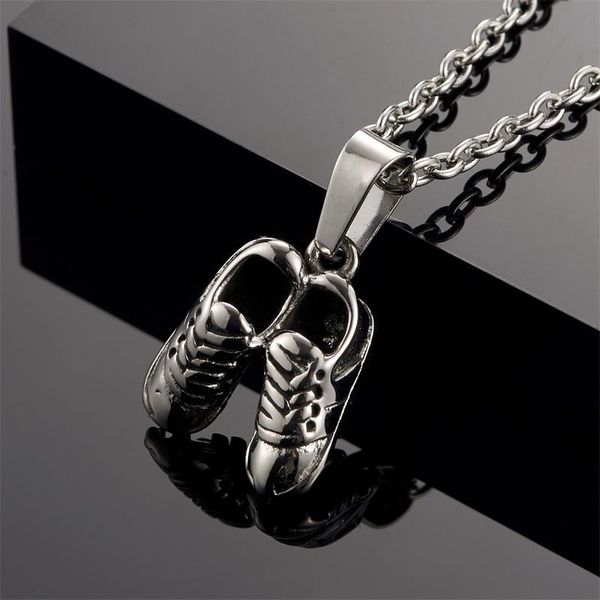 pendant necklaces men's trendy necklace 316l stainless steel sports football shoes men long chain classic pendants for, Silver
pendant necklaces men's trendy necklace 316l stainless steel sports football shoes men long chain classic pendants for, Silver