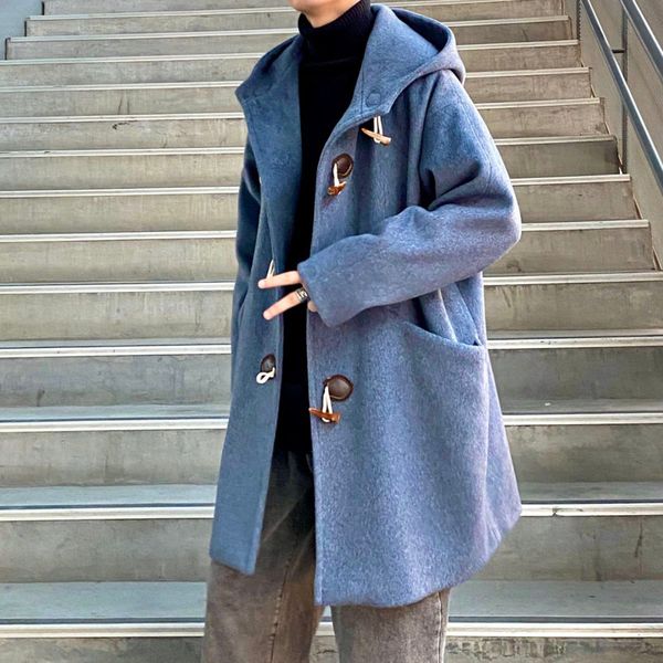 2021 new long men's fashion retro casual hooded men streetwear loose korean style woolen coat mens overcoat m-2xl c0l2, Black
2021 new long men's fashion retro casual hooded men streetwear loose korean style woolen coat mens overcoat m-2xl c0l2, Black