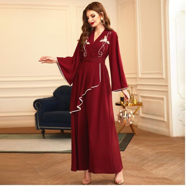 ethnic clothing dubai abaya turkish bangladesh djellaba femme musulman pakistan muslim long-sleeved dress middle eastern, Red
ethnic clothing dubai abaya turkish bangladesh djellaba femme musulman pakistan muslim long-sleeved dress middle eastern, Red