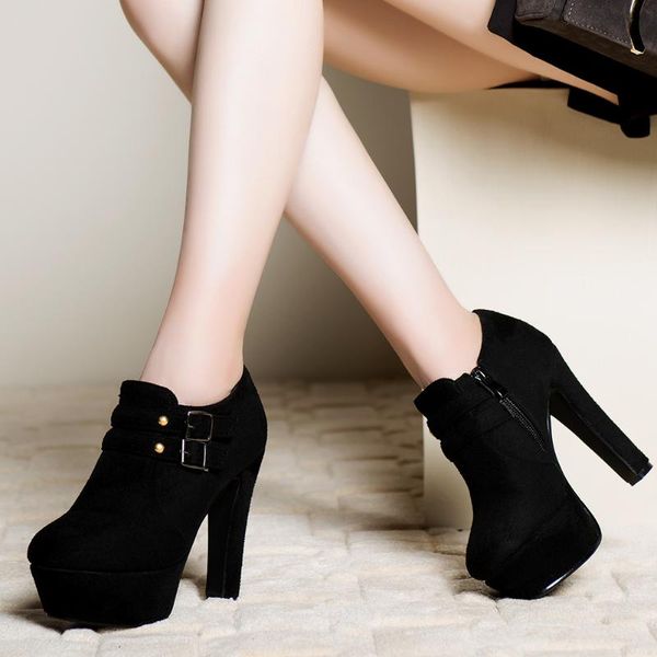 boots ribetrini fashion office female shoes woman platform metal decoration high heel ankle women round toe leisure, Black
boots ribetrini fashion office female shoes woman platform metal decoration high heel ankle women round toe leisure, Black
