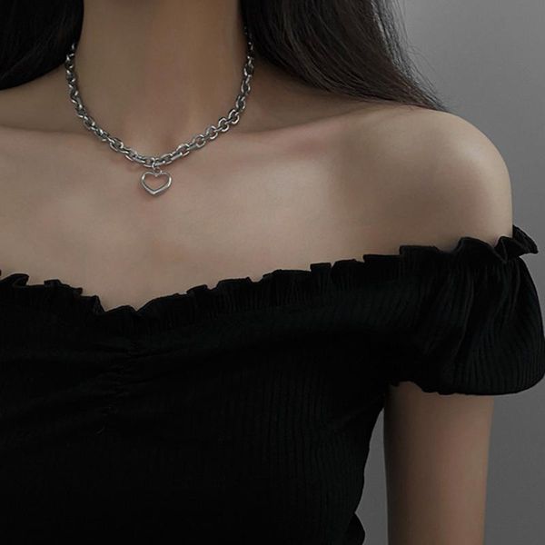 chains hip hop hollow love necklaces female ins simple fashion clavicle sweater chain personality 2021 trend jewelry, Silver
chains hip hop hollow love necklaces female ins simple fashion clavicle sweater chain personality 2021 trend jewelry, Silver