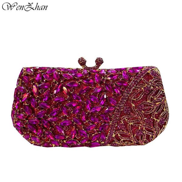 evening bags fuchsia dazzling crystal clutch purse wedding bridal party handbags women shoulder a9-1
evening bags fuchsia dazzling crystal clutch purse wedding bridal party handbags women shoulder a9-1