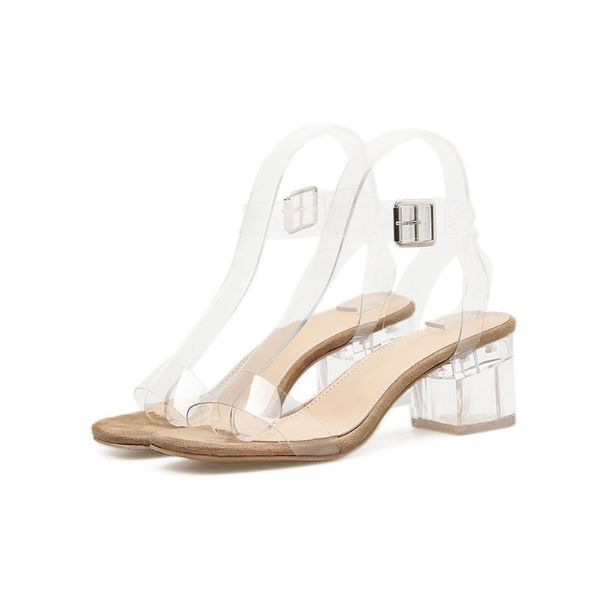 dress shoes women platform sandals ladies party high heele buckle strap pvc transparent wedding #1219, Black
dress shoes women platform sandals ladies party high heele buckle strap pvc transparent wedding #1219, Black