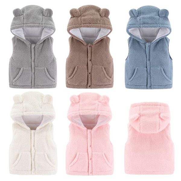 down coat lovely toddler infant kids baby girls boys solid colors plush sleeveless outdoor zipper waistcoat vset hooded windproof clothes, Blue;gray
down coat lovely toddler infant kids baby girls boys solid colors plush sleeveless outdoor zipper waistcoat vset hooded windproof clothes, Blue;gray
