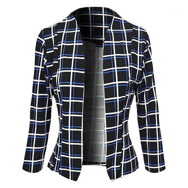 women's suits & blazers vintage elegant 2021 slim long sleeve plaid printed fashion casual formal western style streetwear, White;black
women's suits & blazers vintage elegant 2021 slim long sleeve plaid printed fashion casual formal western style streetwear, White;black
