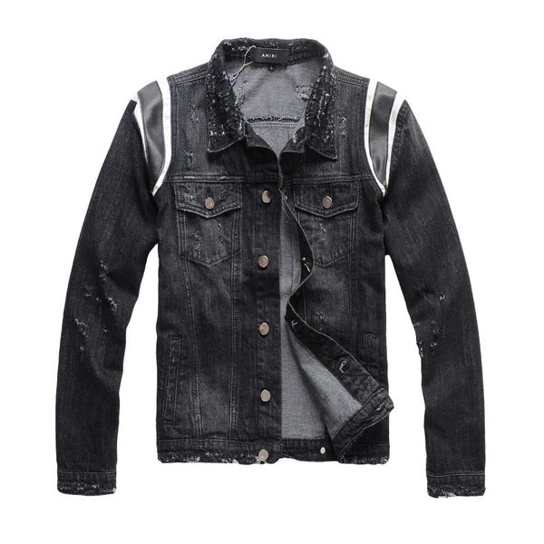 men's jackets harajuku frayed rock vintage blue black denim jacket men punk sudadera hole streetwear ruched washed patchwork brand clot, Black;brown
men's jackets harajuku frayed rock vintage blue black denim jacket men punk sudadera hole streetwear ruched washed patchwork brand clot, Black;brown