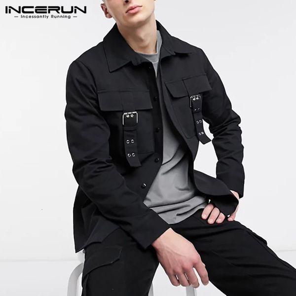 new fashion shirt solid color turn down collar long sleeve casual 2021 streetwear men cargo shirts camisas s-5xl incerun 7 m3hk, White
new fashion shirt solid color turn down collar long sleeve casual 2021 streetwear men cargo shirts camisas s-5xl incerun 7 m3hk, White