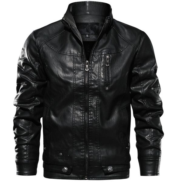 2021 new stand collar motorcycle washed retro velour leather winter casual fur jacket men european size coats m1c5, Black
2021 new stand collar motorcycle washed retro velour leather winter casual fur jacket men european size coats m1c5, Black