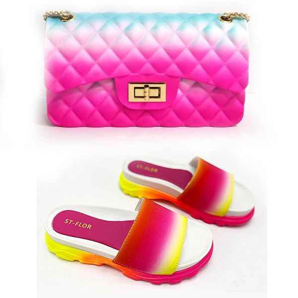 slippers cute bling summer woman jelly slipers and bag set candy color slides purse purses fashion terlik kapcie, Black
slippers cute bling summer woman jelly slipers and bag set candy color slides purse purses fashion terlik kapcie, Black