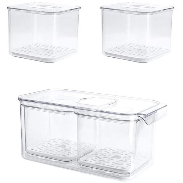 storage bottles & jars fridge food containers produce saver stackable refrigerator organizer bins with removable drain tray 3 pack
storage bottles & jars fridge food containers produce saver stackable refrigerator organizer bins with removable drain tray 3 pack