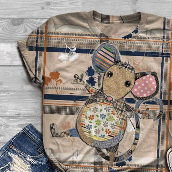 t shirt women 3d animal cute mouse retro vintage o neck short sleeve tee plus size t shirt camisas poleras mujer, White
t shirt women 3d animal cute mouse retro vintage o neck short sleeve tee plus size t shirt camisas poleras mujer, White