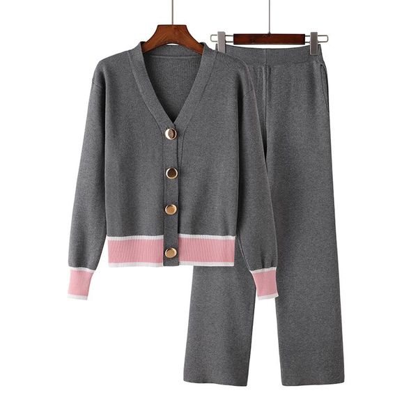 women's two piece pants women tracksuit set elegant style cardigan sweater sets knit long suits effortless chic suit casual, White
women's two piece pants women tracksuit set elegant style cardigan sweater sets knit long suits effortless chic suit casual, White