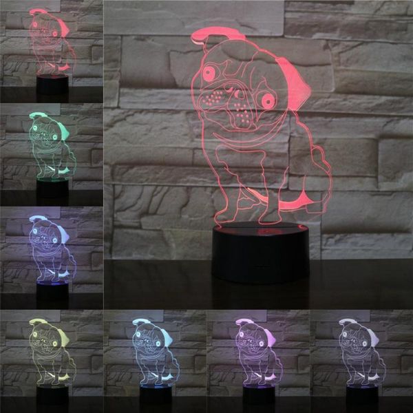 night lights animal pet pug dog 3d lamp illusion light led bulb multicolor atmosphere lava lampara bedside christmas gifts for children
night lights animal pet pug dog 3d lamp illusion light led bulb multicolor atmosphere lava lampara bedside christmas gifts for children