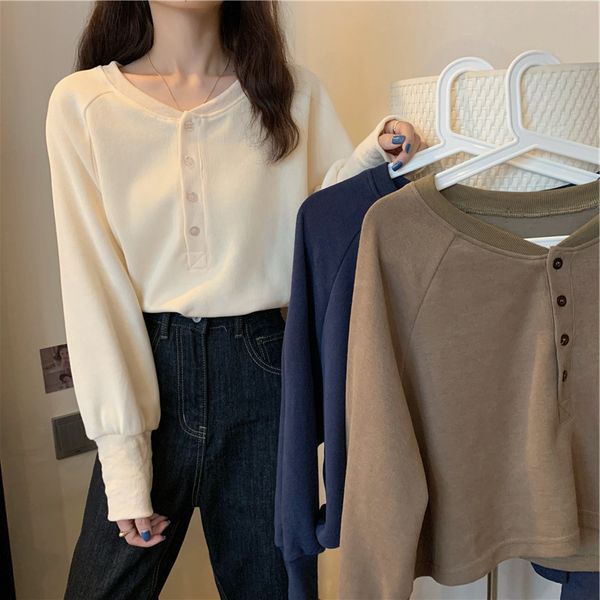 early spring and autumn women's cloth, loose dign, versatile short long sved top, Black
early spring and autumn women's cloth, loose dign, versatile short long sved top, Black