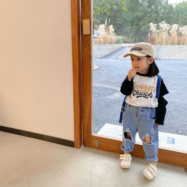 factorydr2achildren's spring and 2021 miao new boys xuan girls printed contrast t-shirt korean versatile long sleeve top, Black;white
factorydr2achildren's spring and 2021 miao new boys xuan girls printed contrast t-shirt korean versatile long sleeve top, Black;white