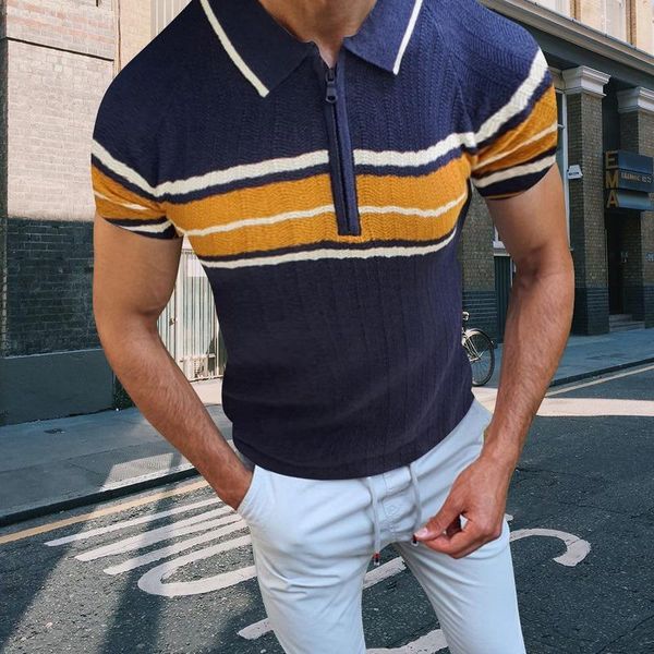 men's polos 2021 summer shirt men mens short-sleeved embroidered stripes business casual, White;black
men's polos 2021 summer shirt men mens short-sleeved embroidered stripes business casual, White;black