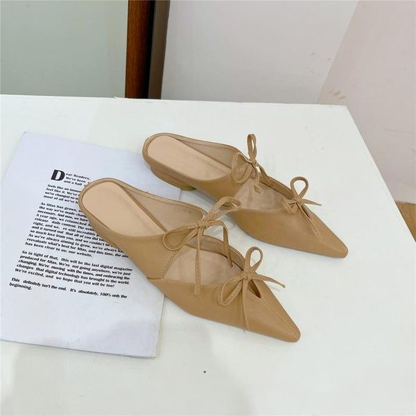 sandals women's slippers 2021 summer french pointed muller shoes all-match bow single closed toe female external wear, Black
sandals women's slippers 2021 summer french pointed muller shoes all-match bow single closed toe female external wear, Black