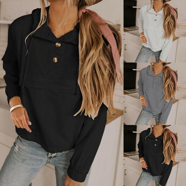 women's hoodies & sweatshirts womens drawstring hoodie long-sleeved jacket pullover cap, Black
women's hoodies & sweatshirts womens drawstring hoodie long-sleeved jacket pullover cap, Black