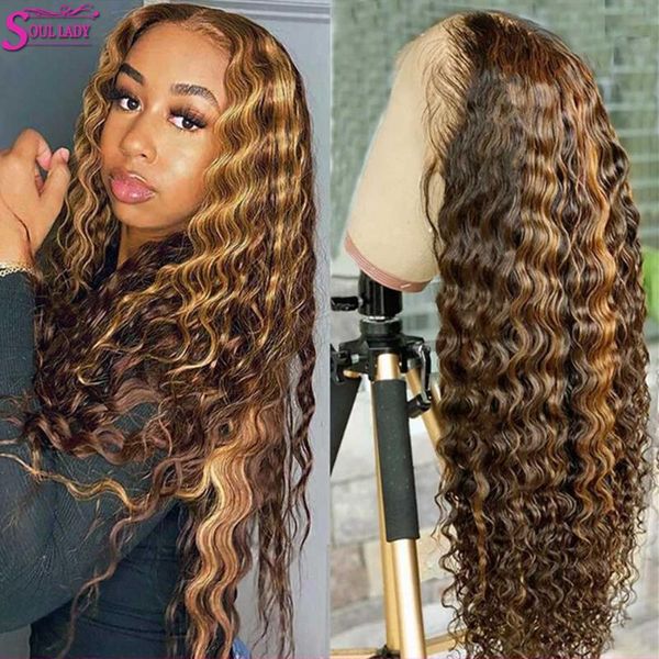 lace wigs curly human hair wig brazilian remy highlight 13x4 deep wave frontal brown highlighted closure, Black;brown
lace wigs curly human hair wig brazilian remy highlight 13x4 deep wave frontal brown highlighted closure, Black;brown