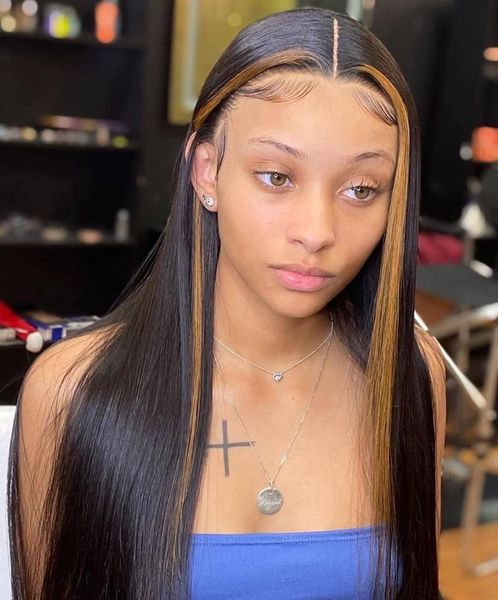 lace wigs 13x6x1 straight wig ombre highlight 150% t part front human hair for black women brazilian remy, Black;brown
lace wigs 13x6x1 straight wig ombre highlight 150% t part front human hair for black women brazilian remy, Black;brown