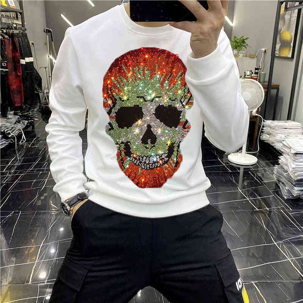 men's hoodies & sweatshirts 2021 warm winter diamond hoodie man's skull bright clothes upper nightgown trol, Black
men's hoodies & sweatshirts 2021 warm winter diamond hoodie man's skull bright clothes upper nightgown trol, Black