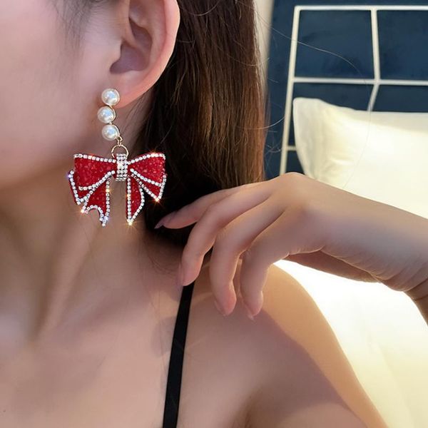 stud personality creative bow pendant earrings luxury fashion casual dance party for women holiday gift jewelry, Golden;silver
stud personality creative bow pendant earrings luxury fashion casual dance party for women holiday gift jewelry, Golden;silver