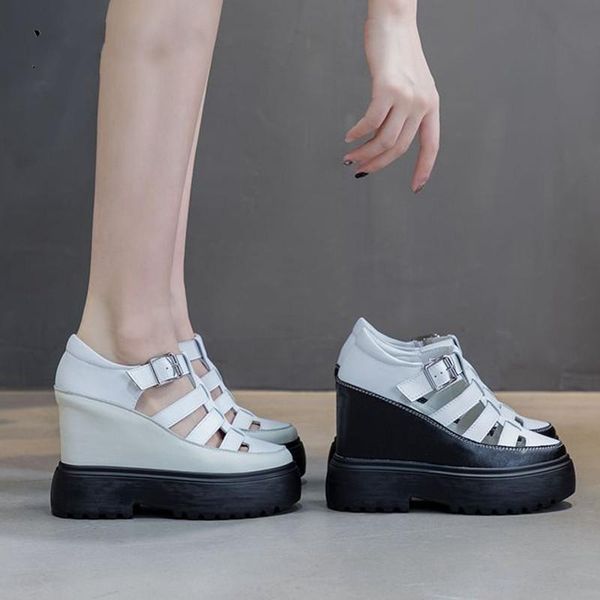 sandals split leather women summer high heels wedges shoes for non-slip woman fashion sandal, Black
sandals split leather women summer high heels wedges shoes for non-slip woman fashion sandal, Black