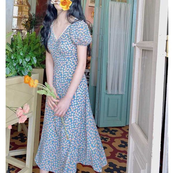 vintage sweet blue print puff sleeve summer elegant office lady vestido fashion silm waist dresses for women 210525, Black;gray
vintage sweet blue print puff sleeve summer elegant office lady vestido fashion silm waist dresses for women 210525, Black;gray