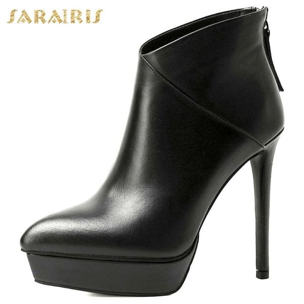 boots 2021 brand design platform genuine leather cow skin extreme high heels stiletto shoes women ankle, Black
boots 2021 brand design platform genuine leather cow skin extreme high heels stiletto shoes women ankle, Black