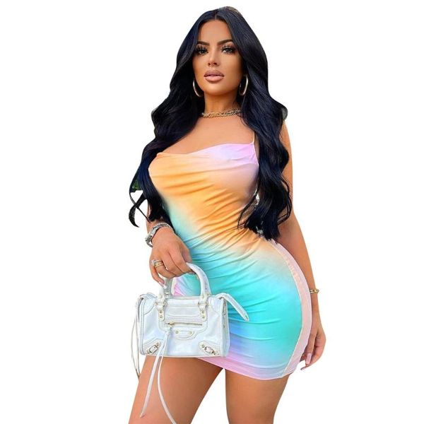 casual dresses 2021 sling spaghetti strap beach sweet candy color sleeveless tie dye mini dress woman backless bodycon sundresses, Black;gray
casual dresses 2021 sling spaghetti strap beach sweet candy color sleeveless tie dye mini dress woman backless bodycon sundresses, Black;gray