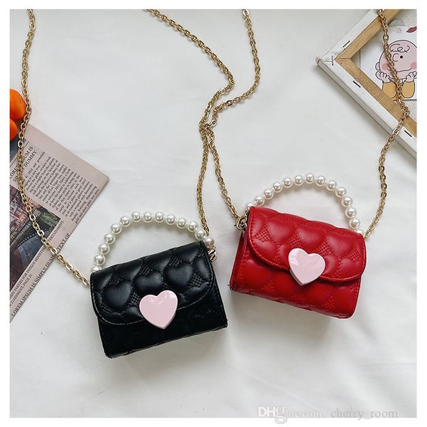 children pearl chain handbag cute princess kids one shoulder bags fashion baby girls crossbody bag woman mini heart embroidered wallet f603, Black
children pearl chain handbag cute princess kids one shoulder bags fashion baby girls crossbody bag woman mini heart embroidered wallet f603, Black
