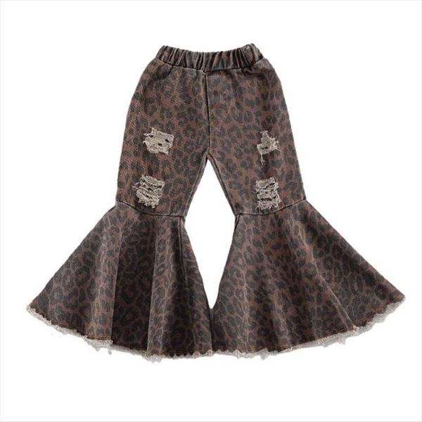 spring autumn toddler girls flare pants leopard printed bell bottoms ripped 1 6years, Blue
spring autumn toddler girls flare pants leopard printed bell bottoms ripped 1 6years, Blue
