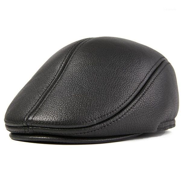 berets 2021 autumn and winter first layer cowhide men's hat, leather ear protection beret, sheepskin outdoor forward cotton hat, Blue;gray
berets 2021 autumn and winter first layer cowhide men's hat, leather ear protection beret, sheepskin outdoor forward cotton hat, Blue;gray