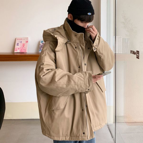 2021 new winter cotton padded jacket men's warm fashion casual hooded men parka wild loose korean short coat mens clothes s-2xl fib4, Black
2021 new winter cotton padded jacket men's warm fashion casual hooded men parka wild loose korean short coat mens clothes s-2xl fib4, Black