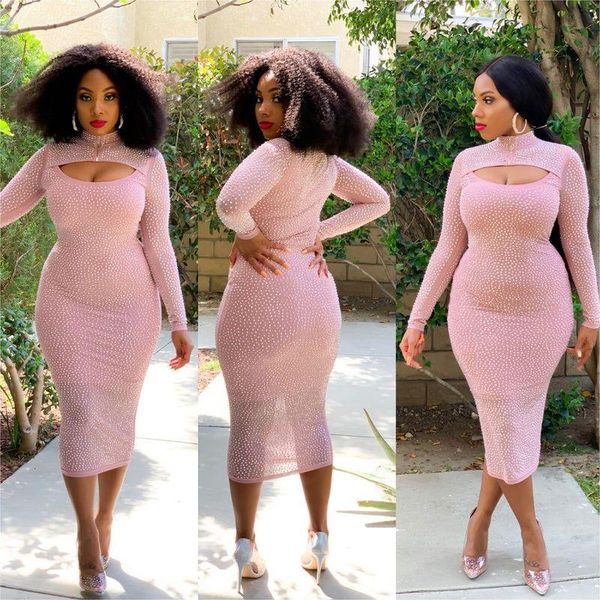 casual dresses hollow bodycon midi dress for women 2021 autumn elegant black pink rhinestones crystal celebrity evening runway party, Black;gray
casual dresses hollow bodycon midi dress for women 2021 autumn elegant black pink rhinestones crystal celebrity evening runway party, Black;gray
