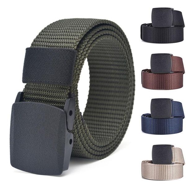 belts canvas belt plastic steel buckle military army solid color men women waist outdoor travel tactical, Black;brown
belts canvas belt plastic steel buckle military army solid color men women waist outdoor travel tactical, Black;brown