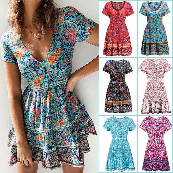 2021 new autumn summer mini es vintage vestidos robe pleated printed plus size femme v neck women swpa, Black;gray
2021 new autumn summer mini es vintage vestidos robe pleated printed plus size femme v neck women swpa, Black;gray
