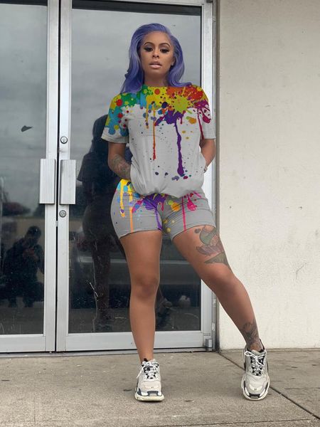 women's tracksuits 2021 summer tracksuit women oversized tie dye printed and biker shorts two piece sets sportswear outfits female clo, Gray
women's tracksuits 2021 summer tracksuit women oversized tie dye printed and biker shorts two piece sets sportswear outfits female clo, Gray